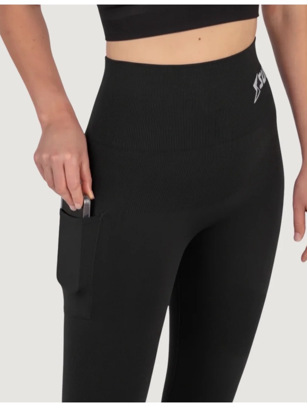 Supacore POTS Medical Grade Compression Leggings w/ Pocket — M — Black